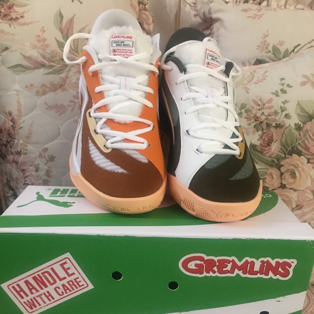Puma Gremlin shoes/Green Shoe Box - Logo Printed